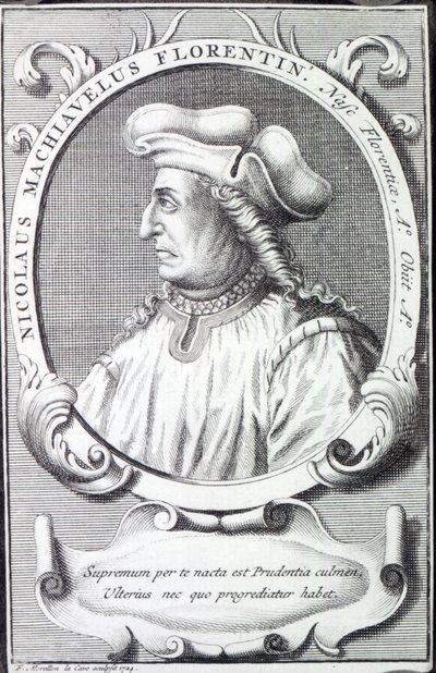 Niccolo Machiavelli, 1724 by Francois Morellon la Cave